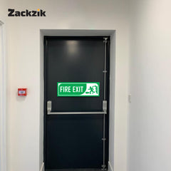 Zackzik Fire Exit Sticker – Quick Escape Direction Sign