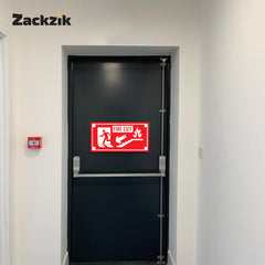 Zackzik Fire Exit Sticker – Guide People to Safety Fast