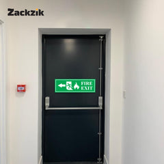 Zackzik Fire Exit Sticker – Emergency Escape Route Sign