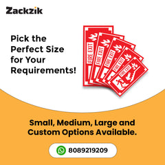 Zackzik Fire Exit Sticker – Guide People to Safety Fast