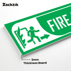 Zackzik Fire Exit Sticker – Clear Exit Guidance for Safety