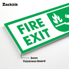 Zackzik Fire Exit Sticker – Essential Safety Signage