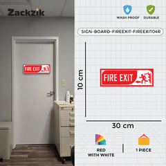 Zackzik Fire Exit Sticker – Quick Escape Direction Sign