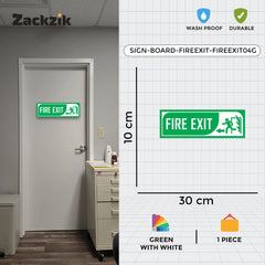 Zackzik Fire Exit Sticker – Quick Escape Direction Sign