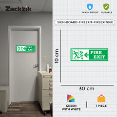 Zackzik Fire Exit Sticker – Quick Escape Direction Sign