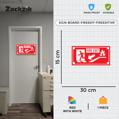 Zackzik Fire Exit Sticker – Guide People to Safety Fast