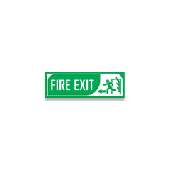 Zackzik Fire Exit Sticker – Quick Escape Direction Sign