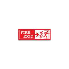 ZackzikFire Exit Sticker – Glow in the Dark Safety Label