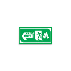 Zackzik Fire Exit Sticker – Emergency Exit Indication Label