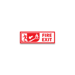 Zackzik Fire Exit Sticker – Visible Emergency Exit Marker