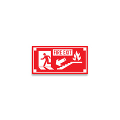 Zackzik Fire Exit Sticker – Guide People to Safety Fast