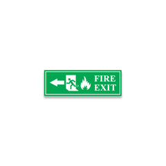 Zackzik Fire Exit Sticker – Emergency Escape Route Sign