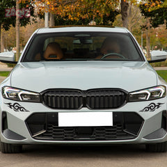 Swirl Flame Bumper Stickers – Enhance Your Car or Bike with a Sporty Flame Look