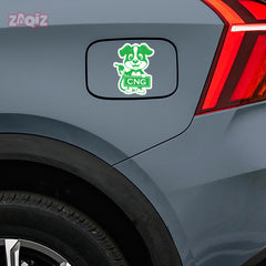 Zaqiz Stickers for Car Fuel Caps – CNG & Petrol Designs