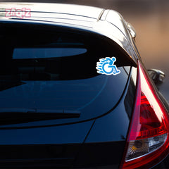 Stylish Super Hero Handicap Symbol