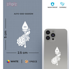 Trendy Spiritual Mobile Sticker | Waterproof Hindu Design