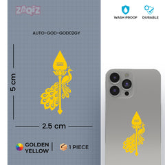 Trendy Spiritual Mobile Sticker | Waterproof Hindu Design