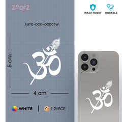 Matte Finish Om Mandala Mobile Sticker | Stylish & Durable