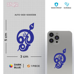 Hindu Om Sticker for Mobile | Durable Devotional Decal