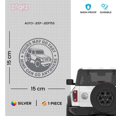 Compact Jeep Adventure Sticker for SUVs