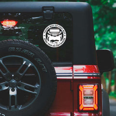 Adventure Ready Jeep Emblem for Cars