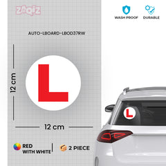 Zaqiz Sticker Premium L Board Stickers – Perfect for New Drivers