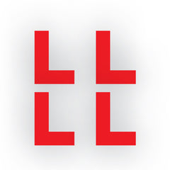 Zaqiz Sticker Stylish L Board Stickers for Cars & Motorbikes