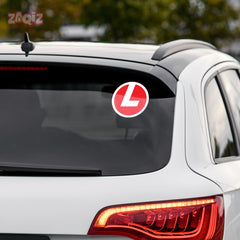L Board Decal for Driving Practice Awareness