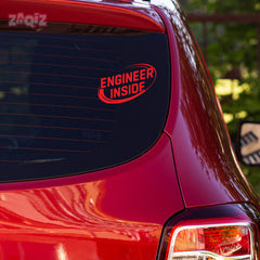 Bold Engineer Inside Sticker for Vehicles