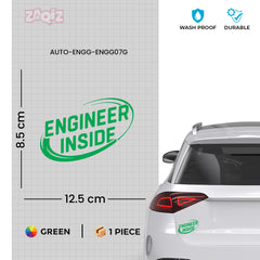 Bold Engineer Inside Sticker for Vehicles