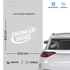 Bold Engineer Inside Sticker for Vehicles