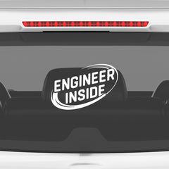 Bold Engineer Inside Sticker for Vehicles