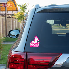 Mom on Board Car Sticker for Road Trips