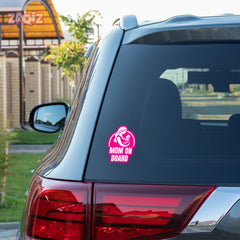 Elegant Mom on Board Sign for SUVs