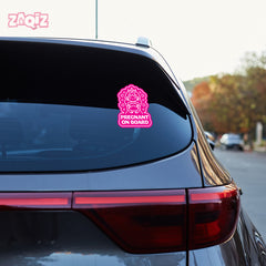 Fun Mom on Board Decal for Safe Travel