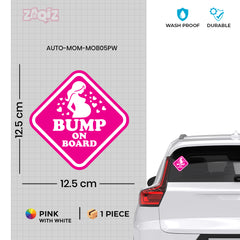 Weatherproof Mom on Board Car Sticker