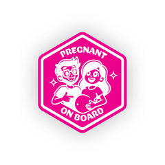 Bold Design Mom on Board Safety Sticker