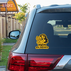 Bright and Stylish Mom on Board Sticker