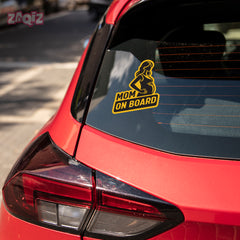 Chic Mom on Board Tag for Safe Driving
