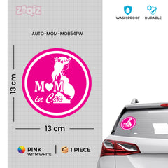 Zaqiz Stickers – Cute Mom on Board Car Decals
