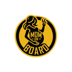 Minimalist Mom on Board Safety Decal