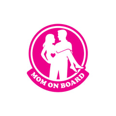 Zaqiz Stickers – Stylish Mom on Board Vehicle Stickers