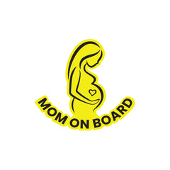 Zaqiz Stickers – Elegant Mom on Board Sign Stickers
