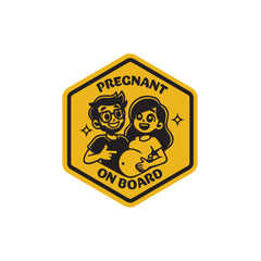 Bold Design Mom on Board Safety Sticker