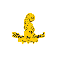 Zaqiz Stickers – Premium Mom on Board Safety Stickers