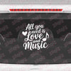 Trendy Music Notes Decal for Windows