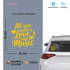 Trendy Music Notes Decal for Windows
