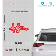 Music Beats Decal for Trendy Cars