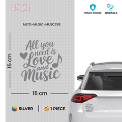 Trendy Music Notes Decal for Windows