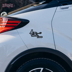 Durable Musical Passion Emblem for Vehicles